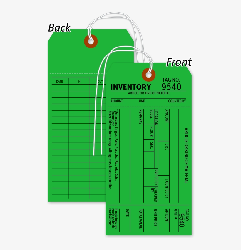 1-part Green Cardstock Tag With String - Diagram, transparent png