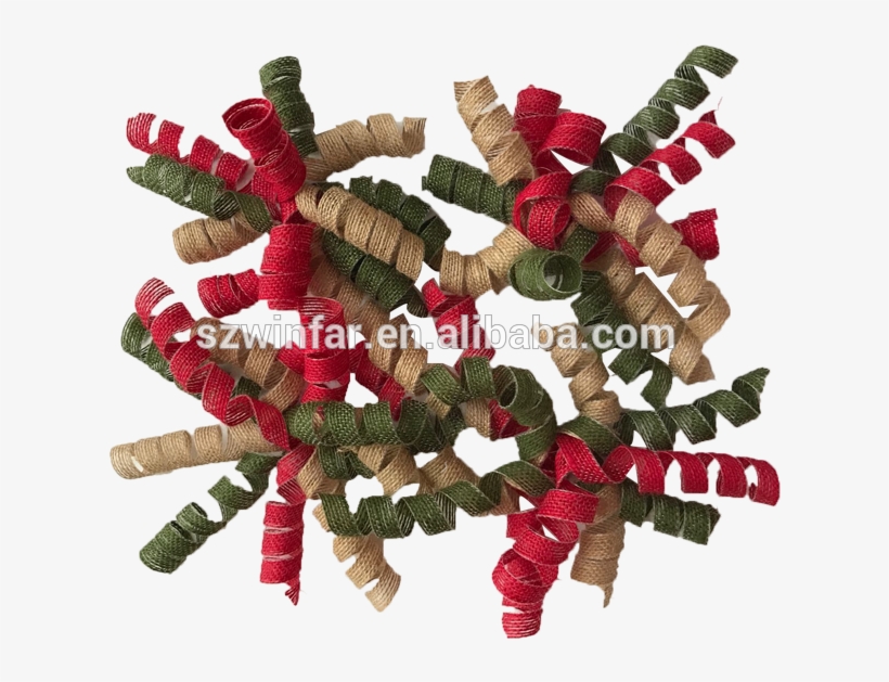 Multicolor Jute Gift Bow - Christmas Tree, transparent png
