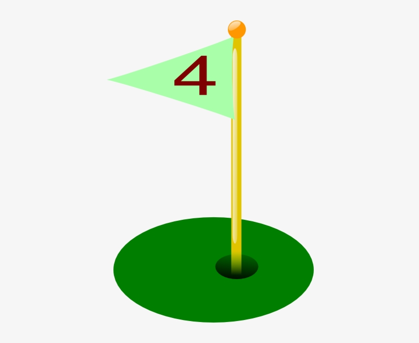 How To Set Use Golf Flag 4th Hole Svg Vector, transparent png