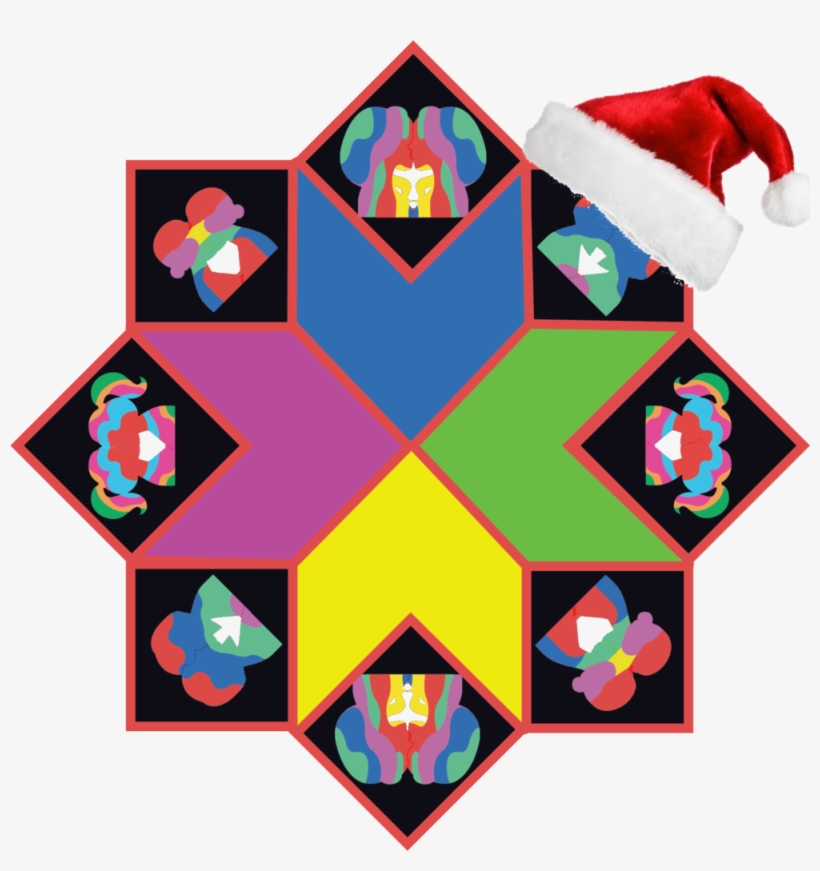 Kaleidascope Artboard Christmas, transparent png