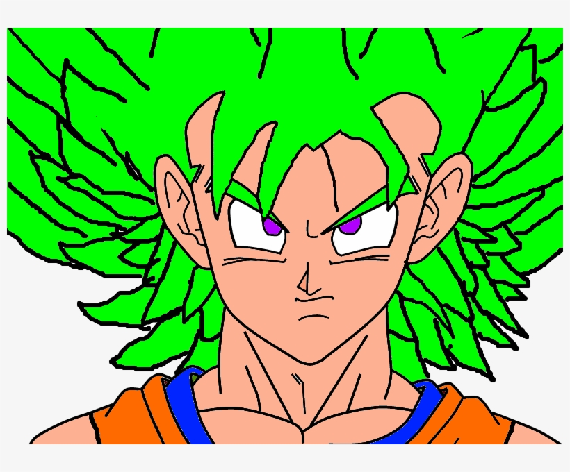 Neon Saiyan - Goten Para Colorear, transparent png
