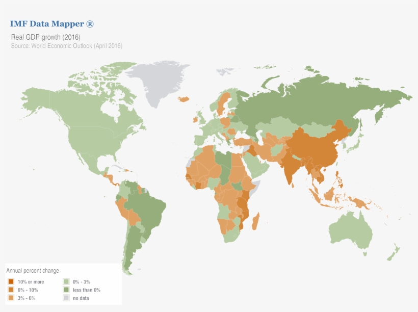 Real Gdp Growth - Gdp Growth Map 2017, transparent png