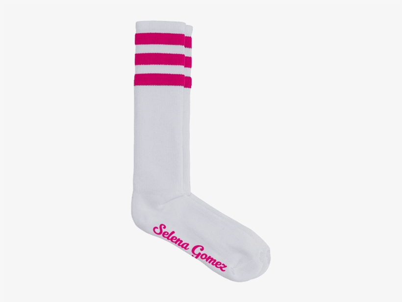 Script Selena Gomez Socks - Sock, transparent png