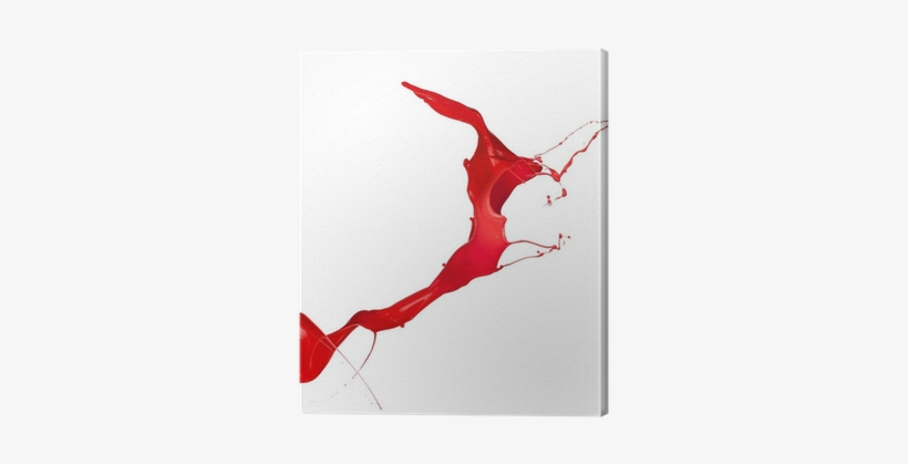 Isolated Shot Of Red Paint Splash On White Background - Paint, transparent png