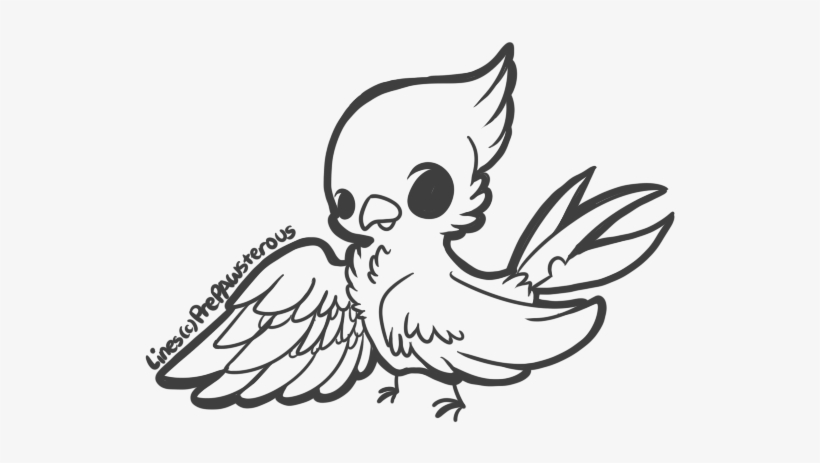 Free Use Bird Lineart - Lineart By Prepawsterous, transparent png