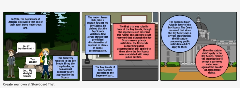Boy Scouts Of America V Dale - Cartoon, transparent png