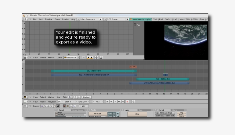 Export Movie Blender, transparent png