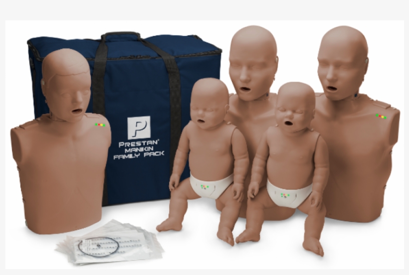 Prestan Professional Family Pack Dark Skin - Prestan Cpr Manikin Family Pack, transparent png