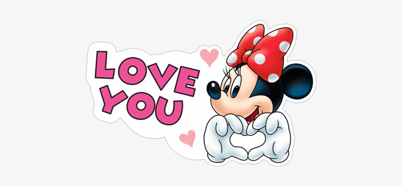 Love You Minnie - Minnie Mouse Phone Stickers, transparent png