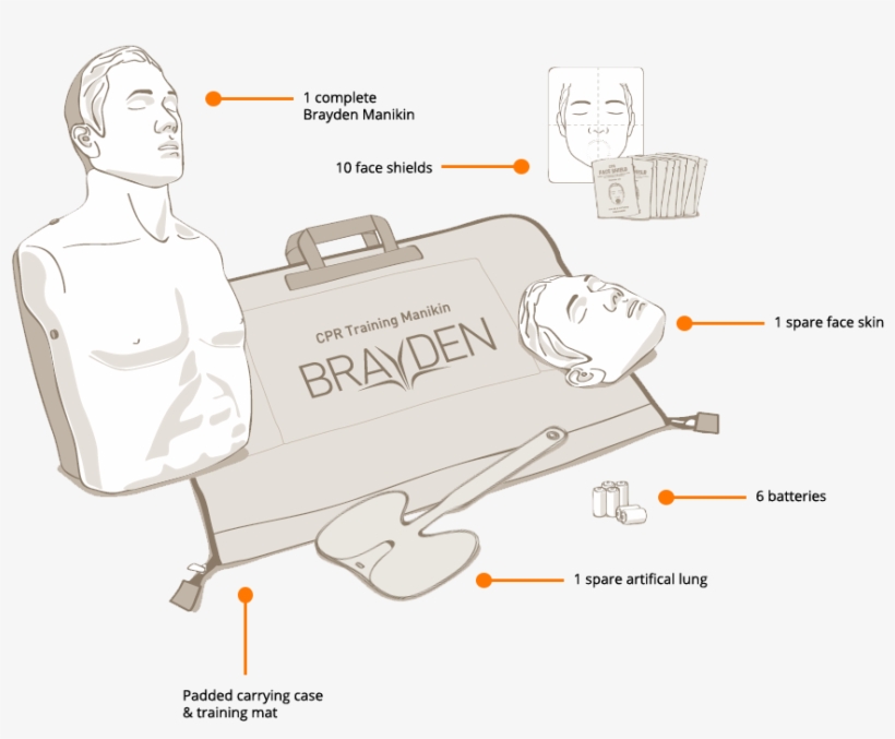 Standard Brayden Kit Contents - Plastic, transparent png