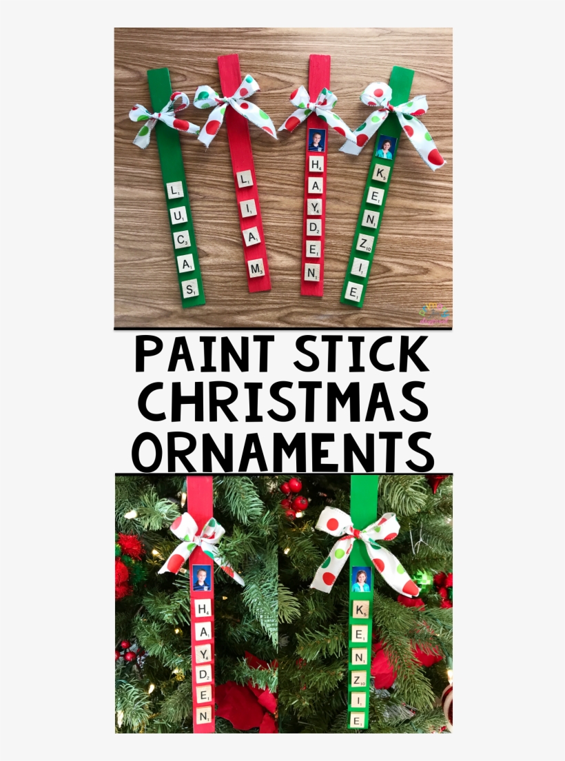 Paint Stick Chrismtas Ornament - Paint, transparent png