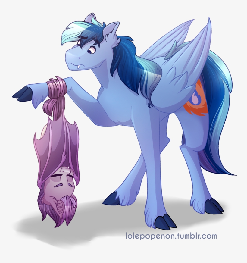 Lolepopenon, Bat Pony, Bat Wings, Cloven Hooves, Confused, - Cartoon, transparent png
