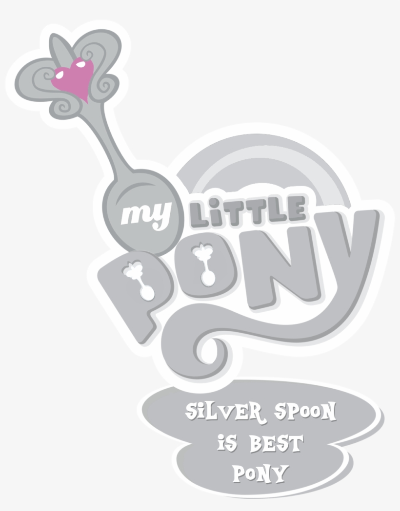 Best Pony, My Little Pony Logo, Safe, Silver Spoon - Heart My Little Pony, transparent png