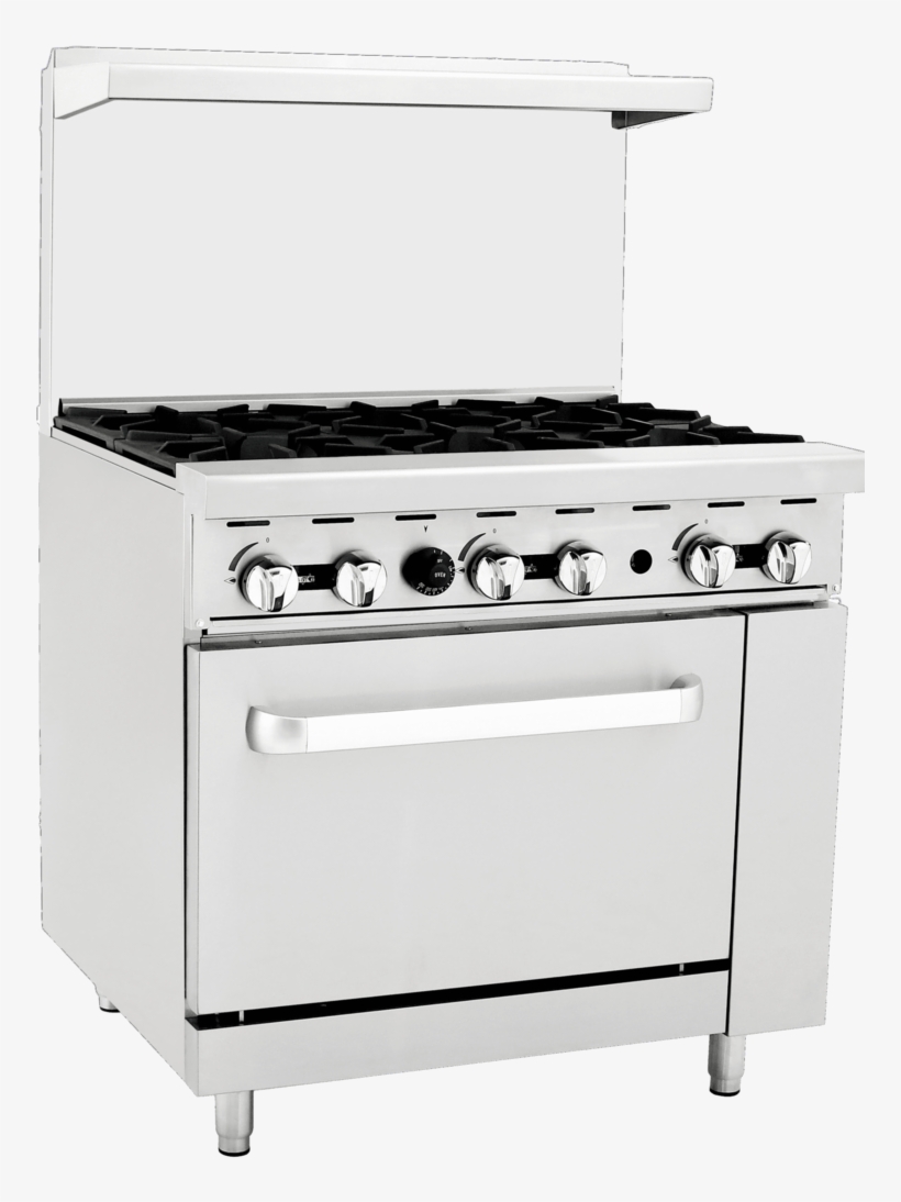 Atosa 6 Burner Range, transparent png