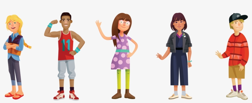 School Aged Children Critical Digital Skills And Promotes - Cartoon, transparent png