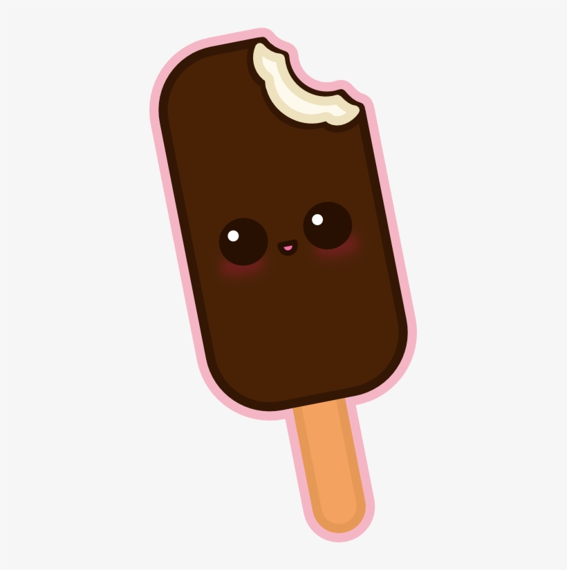 Kawaii Ice Cream Bar - Kawaii Ice Cream Png, transparent png