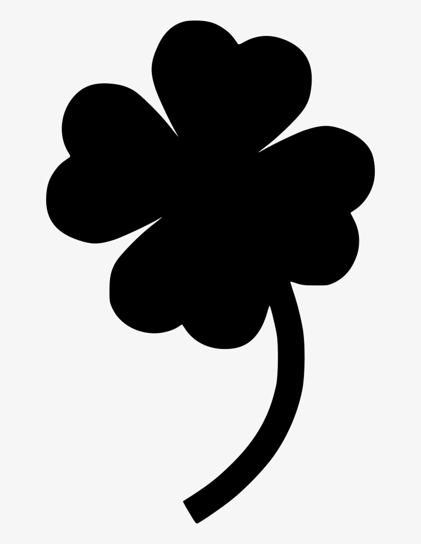 Clover Trefoil Luck Lucky Comments - Silhouette Shapes, transparent png