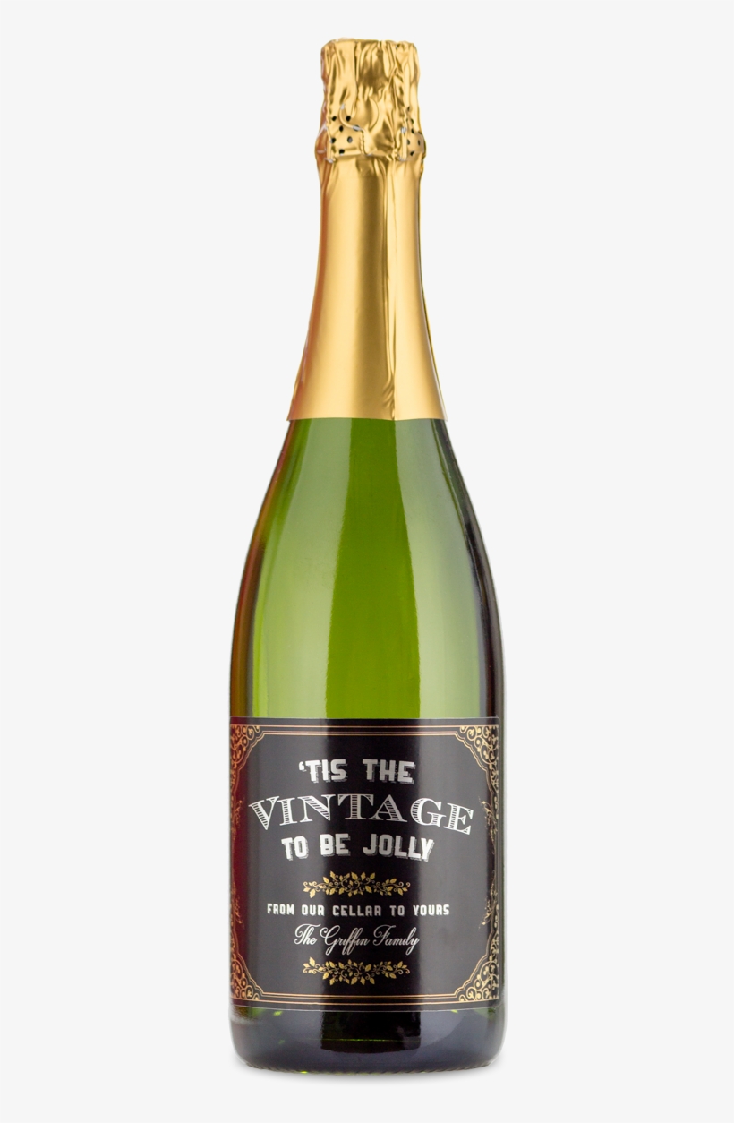 Champagne Business Milestone Gift - Glass Bottle, transparent png