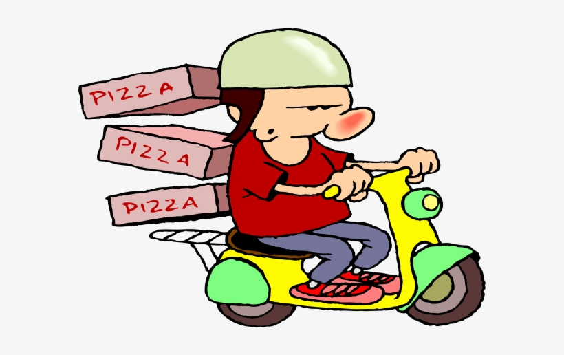 Pizza Delivery Clipart, transparent png