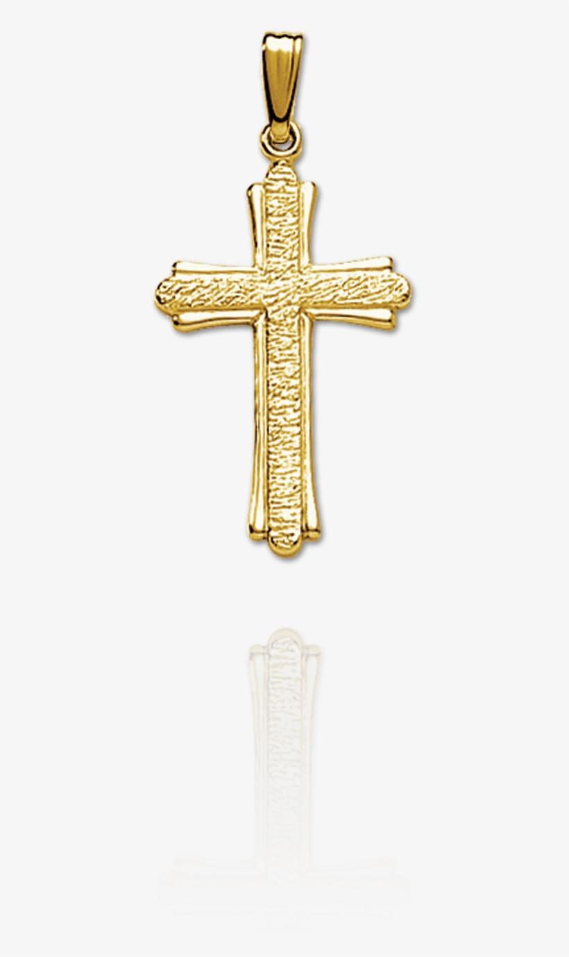Trefoil Cross - Gouden Kruis Corpus Hanger Heren, transparent png