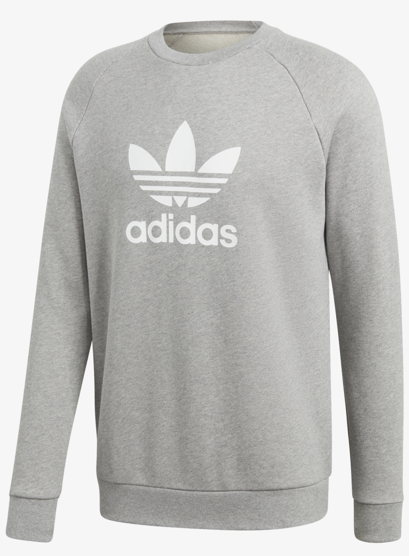 Adidas Originals Mikina Trefoil Warm-up Crew Sweatshirt - Adidas, transparent png
