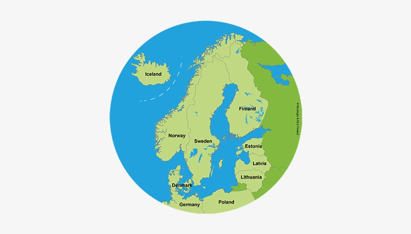 Trefoil - Map Baltic Sea Region, transparent png