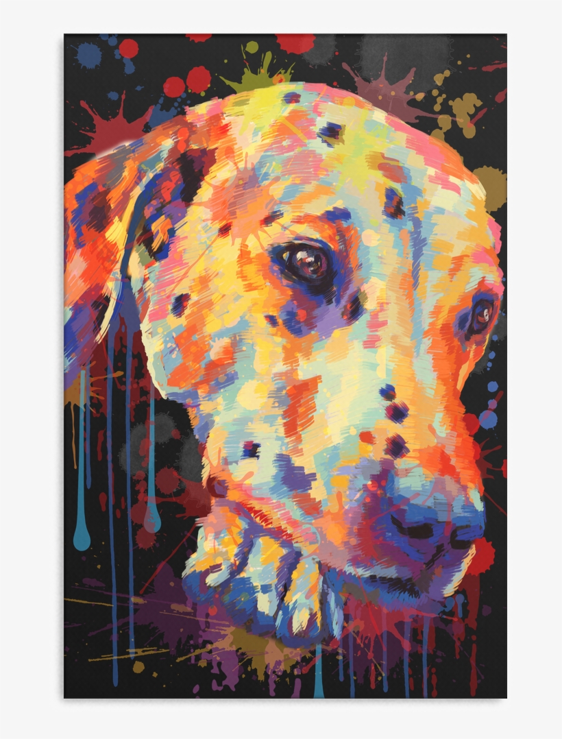 Dalmation Canvas Wrap 1603-6 - Hunting Dog, transparent png