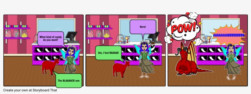 Goat And The Fairy - Cartoon, transparent png