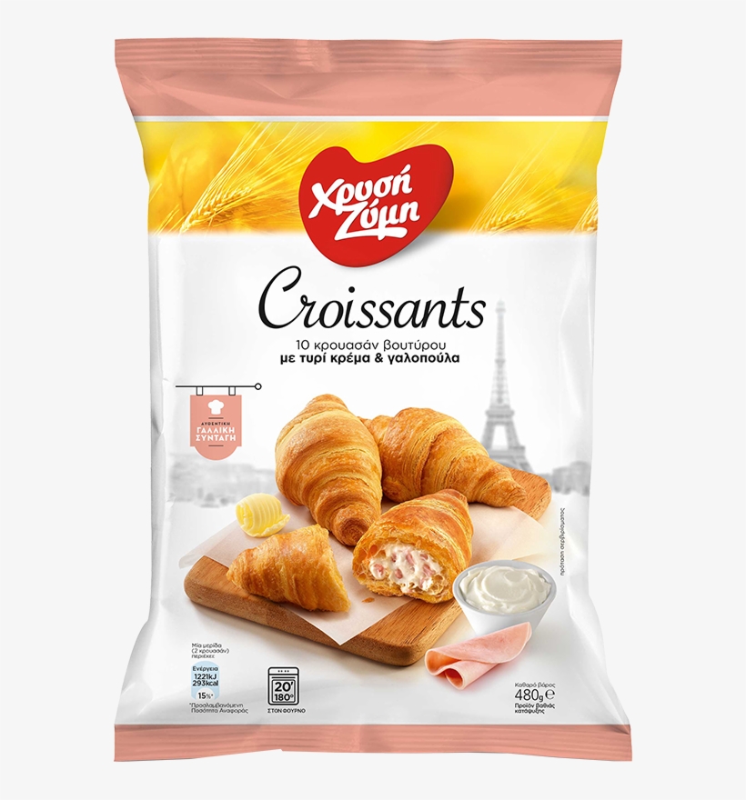 Butter Croissants With Cream Cheese - Χρυση Ζυμη, transparent png