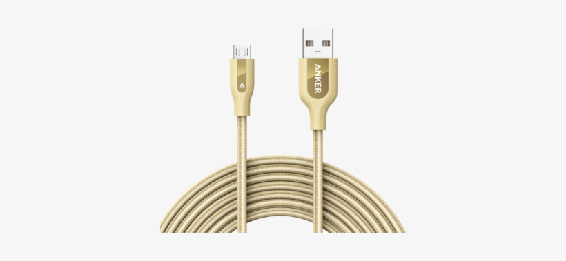 Zoom - Anker Powerline+ Lightning Cable (10ft) Durable And, transparent png