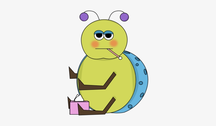 Sick Cliparts - Flu Bug Clip Art, transparent png