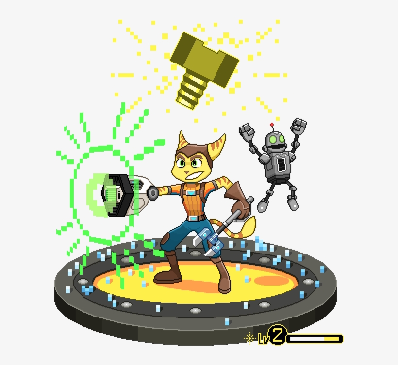 Author Comments - Ratchet & Clank, transparent png