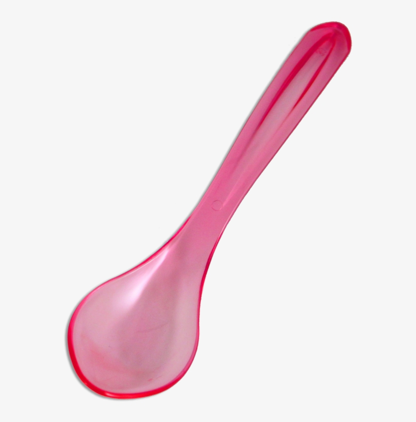 Yocup Plastic Transparent Wave Spoons, Pink - Plastic, transparent png