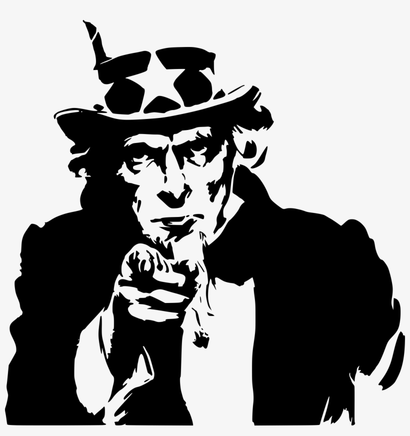 This Free Icons Png Design Of Uncle Sam Pointing, transparent png