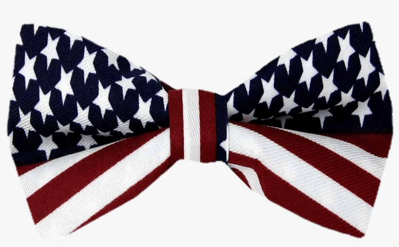 American Flag Bow Tie - Transparent Patriotic Ties, transparent png
