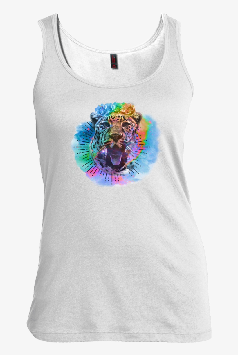 Wildcat Watercolor Women's Scoop Neck Tank Top - Bengal Tiger, transparent png