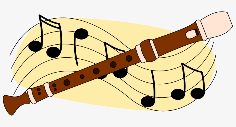 Music Notes Clipart Musical Entertainment - Flute Clipart, transparent png