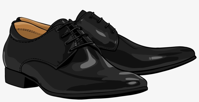 Black Men Shoes Png Clipart - Clip Art Black Shoes, transparent png