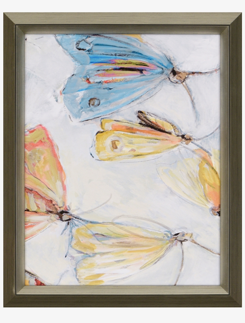 Butterfly Kisses Iii Butterfly Kisses Iii Framed Art, 25"x31", Silver, Posters, 550x550 PNG