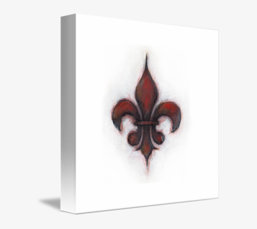"fleur De Lis" By Cat Scott, Louisville - Gallery-wrapped Canvas Art Print 11 X 11 Entitled Fleur, transparent png