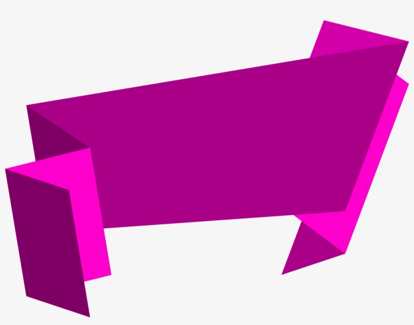 Abstract Banner Png - Banners Origami Png, transparent png
