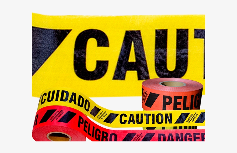 At 6 Mils, It's Approximately 2-3 Times Thicker Than - Reinforced Barricade Tape, transparent png