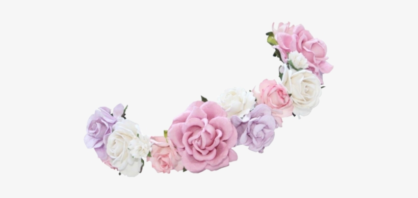 Transparent Flower Crown - Flower Wreath Headband Png, transparent png