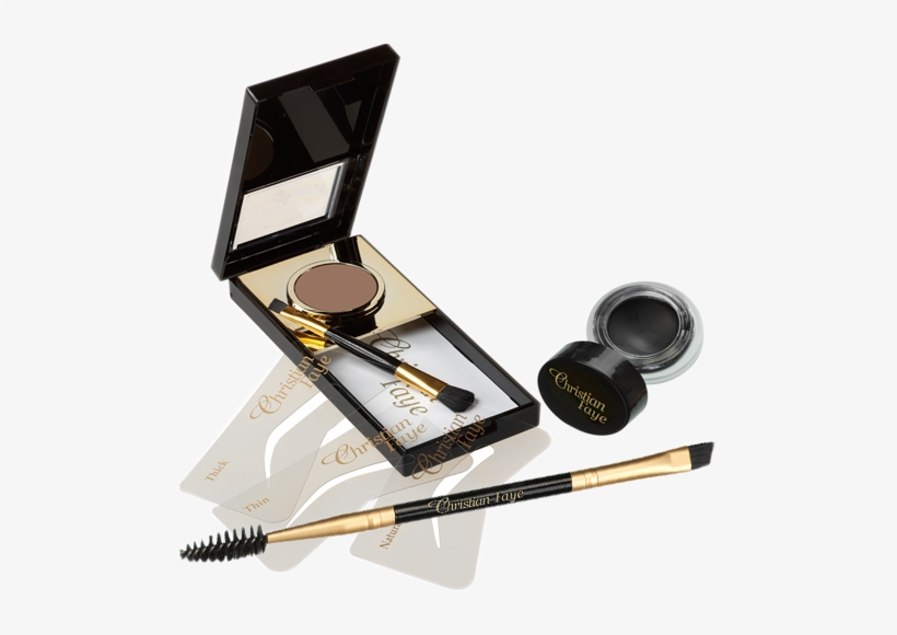 Eyebrows - Christian Eyebrow Semi Permanent Make-up Kit Charcoal, transparent png