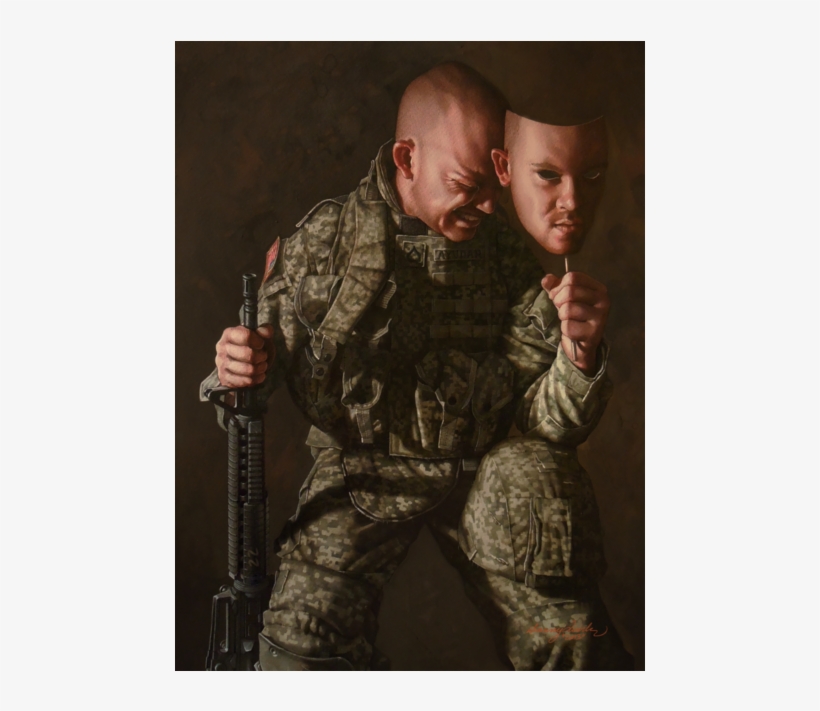 " Facing Ptsd" / © 2015 / Watercolor / 14" X 18" / - Danny Quirk Ptsd, transparent png