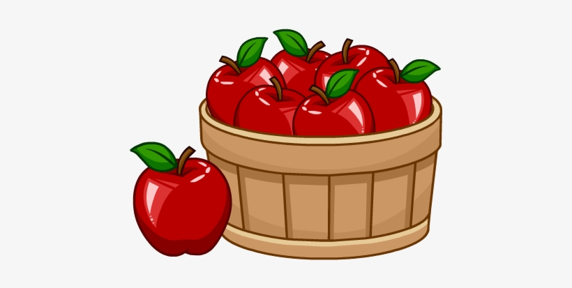 10 Apples Puffle Food - Basket Of Apples Png, transparent png