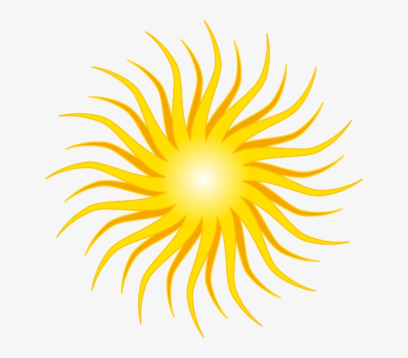 Yellow, Sun, Round, Orange, Rays, Shine Sun Clip Art 640x640 PNG