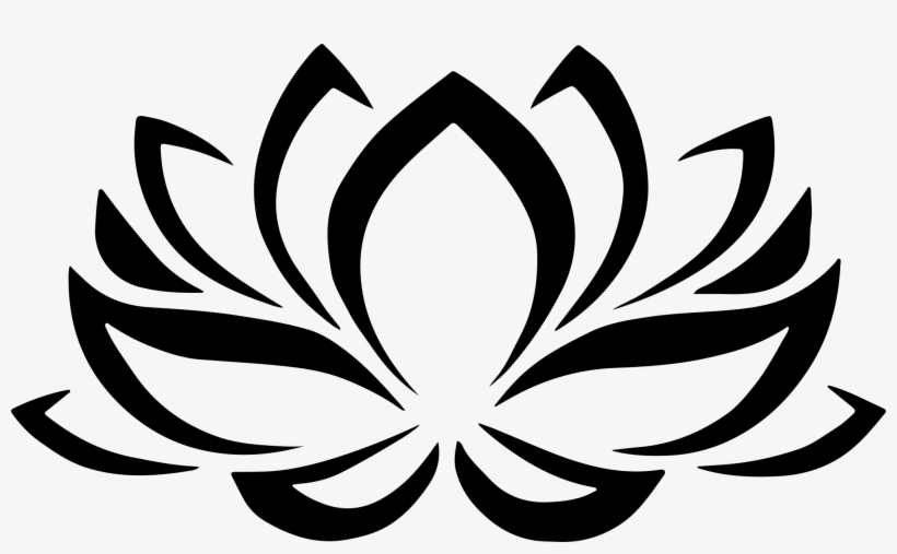 Big Image Lotus Flower Clipart Black White 2178x1242 Png Download Pngkit