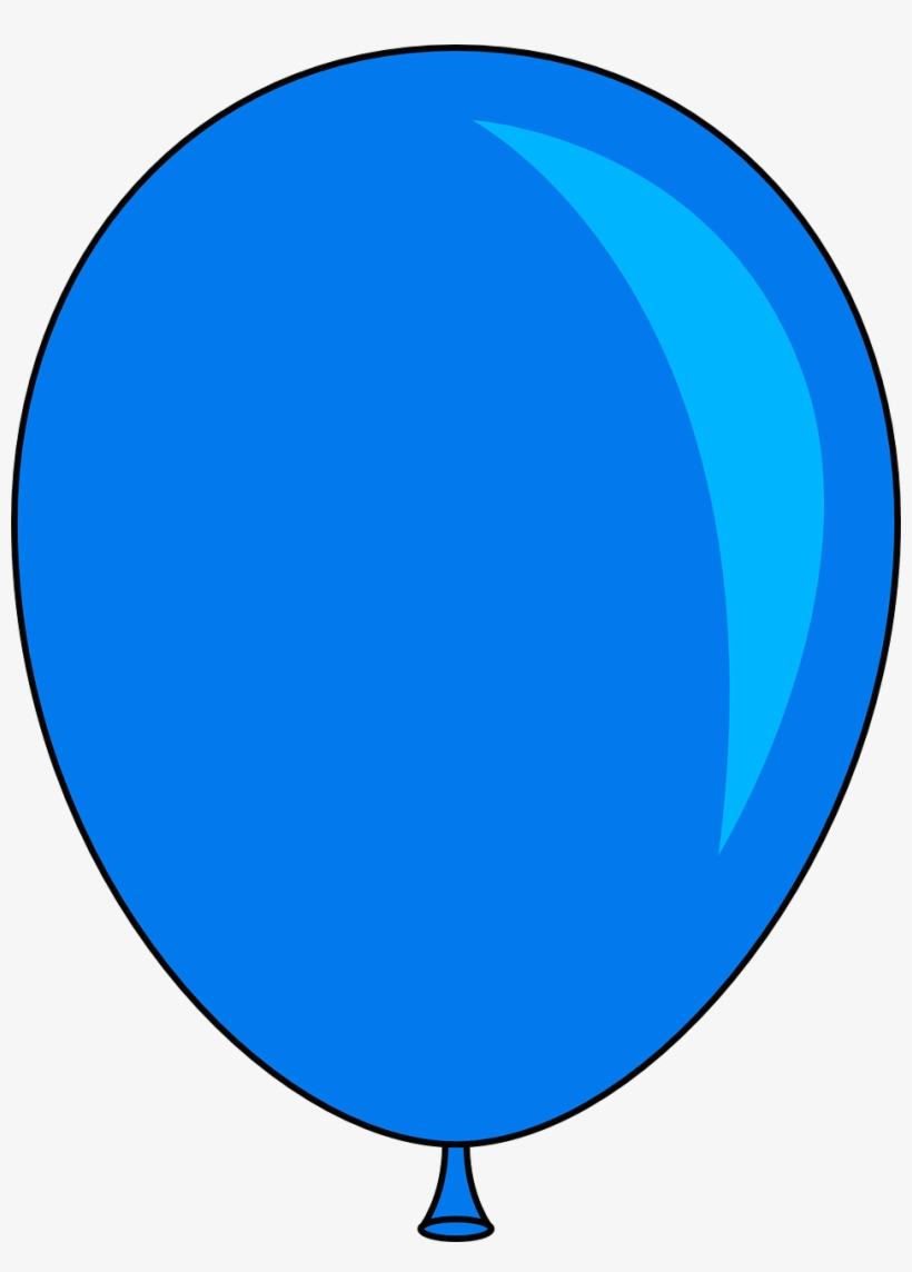 Blue Balloon Svg Clip Arts 444 X 598 Px, transparent png