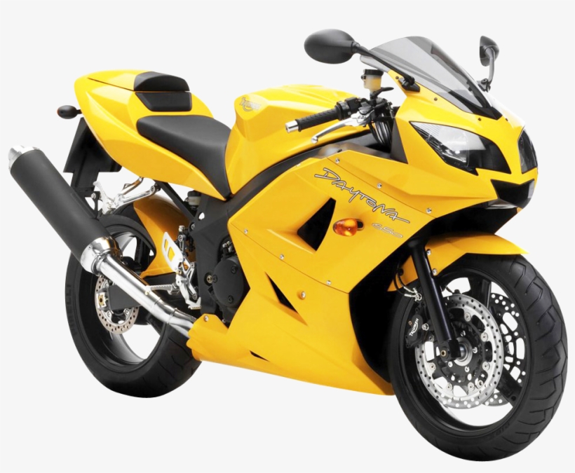 Motorcycle Png Images Graphic Free - Triumph Daytona 675 Yellow, transparent png